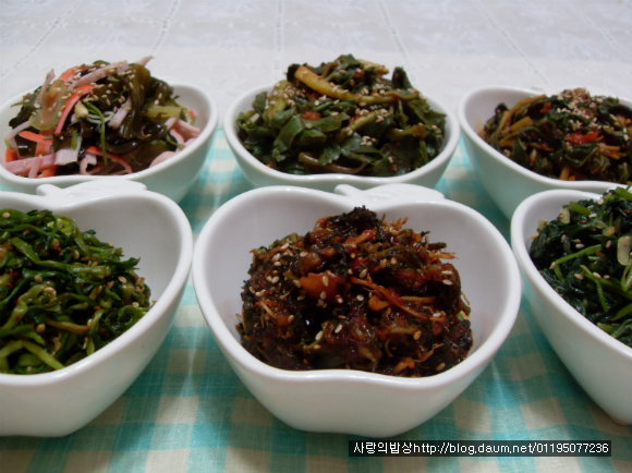 바쁜아침 반찬걱정은 끝! 6가지 환상의 봄나물 무침세트>_