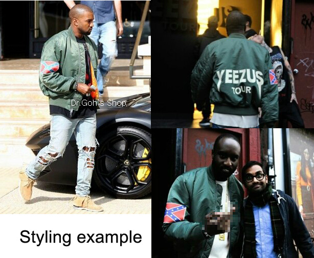 yeezy bomber jacket tour