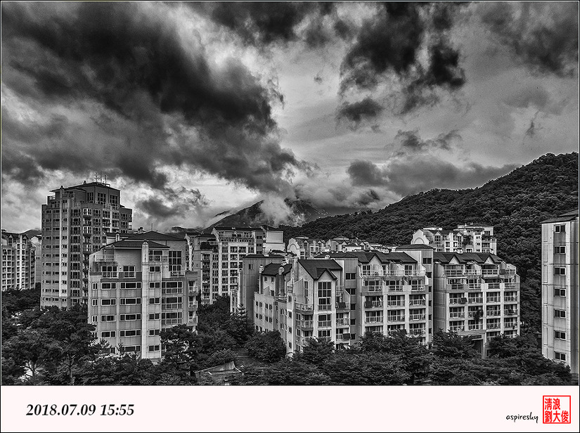 장마철 삼각산