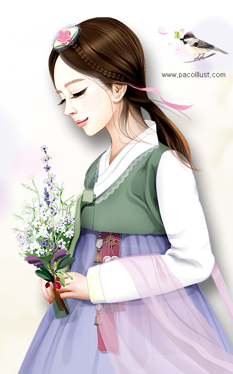 한복입은 여인
