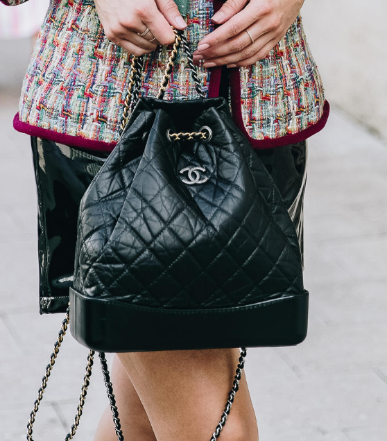 chanel gabrielle backpack used